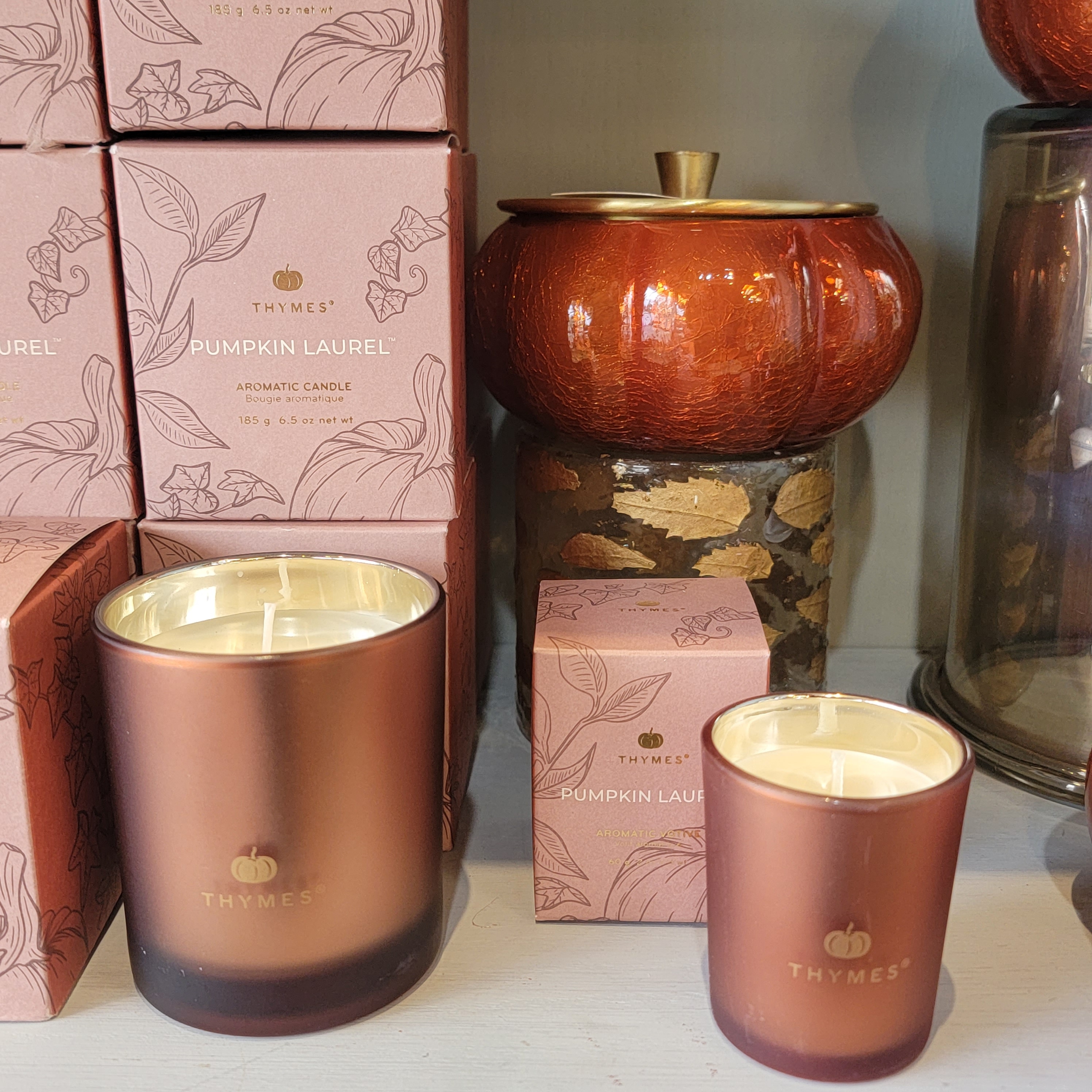 Thymes Pumpkin Laurel Candles